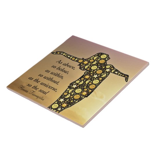 ALS OBEN, SO UNTER Keramikfliese (Seite)