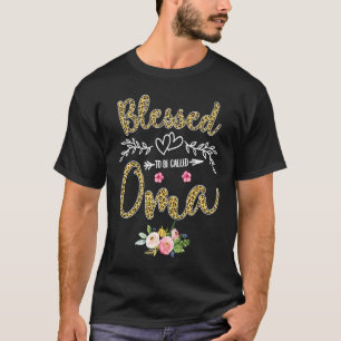 Als Oma Hübsch Leopard Print gesegnet T-Shirt