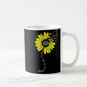 Als Oma Mutters Tag Sonnenblume Familie bezeichnet Kaffeetasse