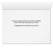 Als Onkel Glückwunsch Pink Dots Niece (Innenansicht Horizontal (Unten))