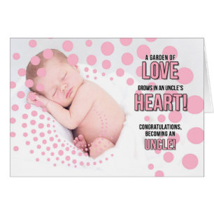 Als Onkel Glückwunsch Pink Dots Niece