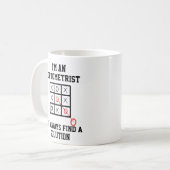 Als Optometristin finde ich immer eine Lösung-Tass Kaffeetasse (Vorderseite Links)