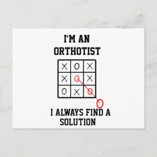 Als Orthotistin finde ich immer eine Lösung Postkarte