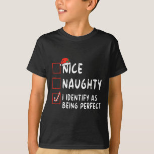 Als perfekte lustige unartige nette Weihnachtslist T-Shirt