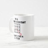 Als Pflegeassistent finde ich immer eine Lösung Kaffeetasse (Vorderseite Links)