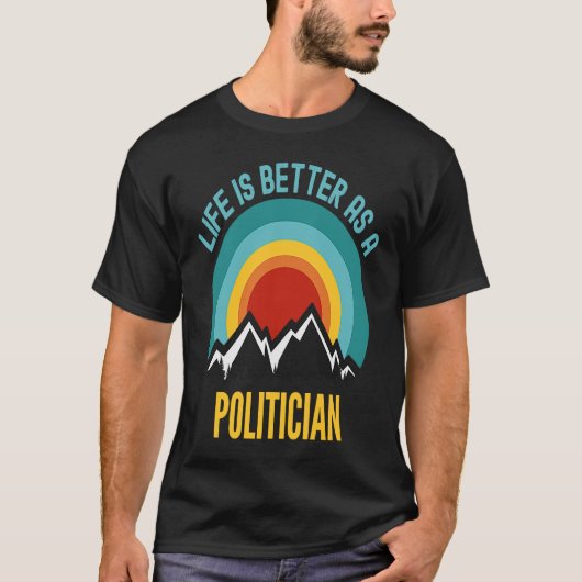 Als Politiker T-Shirt (Vorderseite)