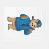 Als Polizeibeamter mit Polizeihut bedienen Fleecedecke (Vorderseite (Horizontal))