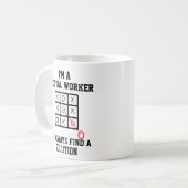 Als Postmitarbeiter finde ich immer eine Lösung Kaffeetasse (Vorderseite Links)