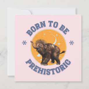 Als prähistorisches Wollmammut-Baby geboren