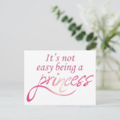 Als Prinzessin Postkarte (Stehend Vorderseite)