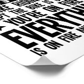 Als Projektleiter ist es einfach, als würde man re Poster (Ecke)