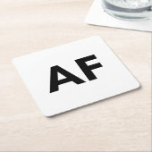 als rechteckiger pappuntersetzer (angewinkelt)