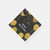 Als Retro Spaß Erwachsene Humor Happy Chic 80. Geb Serviette (Ecke)