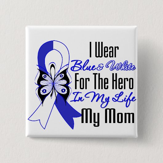 ALS Ribbon Hero in My Life Meine Mama Button (Vorderseite)