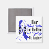 ALS Ribbon Hero in My Life My Daughter Magnet (Vorderseite/Rückseite)