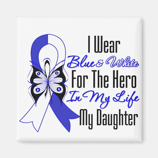ALS Ribbon Hero in My Life My Daughter Magnet (Vorne)