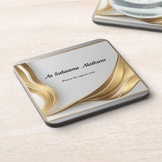 Als Salaamu Alaikum Getränkeuntersetzer (Linke Seite)