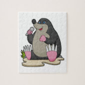 Als Sängerin mit Mikrofon Puzzle (Vertikal)