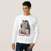 Als Sängerin mit Mikrofon Sweatshirt (Vorne ganz)