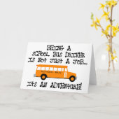 Als Schulbusfahrer ... Ist ein Abenteuer Karte (Gelbe Blume)