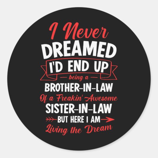 Als Schwiegersohn eines Freakin' Phantastischer Or Runder Aufkleber (Vorderseite)