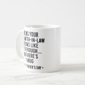 Als Schwiegertochter zu sein scheint ein Geschenk Kaffeetasse (Vorderseite Links)