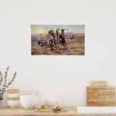 Als Sioux und Blackfeet sich trafen. Poster (Küche)