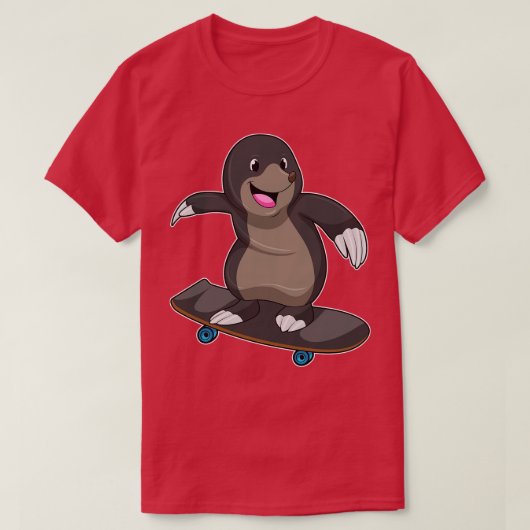 Als Skater mit Skateboard 1 T-Shirt (Design vorne)