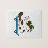 Als Skater mit Skateboard Puzzle (Horizontal)