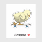 Als Skater mit Skateboard wählen Aufkleber (Blatt)