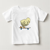 Als Skater mit Skateboard wählen Baby T-shirt (Vorderseite)