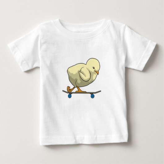 Als Skater mit Skateboard wählen Baby T-shirt (Vorderseite)