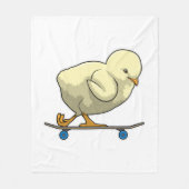 Als Skater mit Skateboard wählen Fleecedecke (Vorderseite)