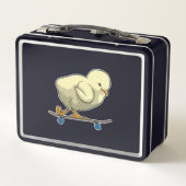 Als Skater mit Skateboard wählen Metall Brotdose (Rückseite)