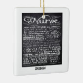 Als Sprichwort-Ornament der Krankenschwester Keramikornament (Rechts)