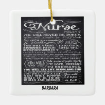 Als Sprichwort-Ornament der Krankenschwester