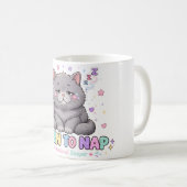 Als süße Katze zum Schlafen geboren Kaffeetasse (VorderseiteRechts)