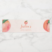 Als Sweet Peach Baby Dusche bevorzugen Wasser Flas Wasserflaschenetikett (Einzelnes Label)