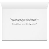 Als Tante gratulieren wir zu rosa Punkten (Innenansicht Horizontal (Unten))