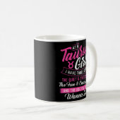 Als Taurusmädchen habe ich drei Seiten Astrologie Kaffeetasse (VorderseiteRechts)