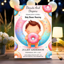 Als Träume Pink Blue Donuts und Diapers Baby Dusch