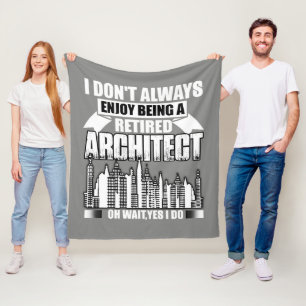 Als übermüdete Architektin Fleece Blanket Fleece