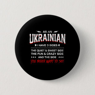Als Ukrainer habe ich 3 Seiten Lustige Nationalitä Button