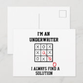 Als Underwriter finde ich immer eine Lösung Postkarte (Vorne/Hinten)