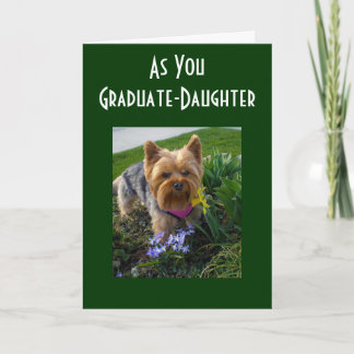 ALS UNSERE DAUGHTER-GRADUATE KARTE