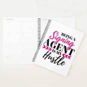Als Unterzeichnungsagent Ist Mein Hustle-Planer Planer