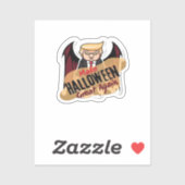 Als Vampire - Mache Halloween wieder groß. Klassis Aufkleber (Blatt)