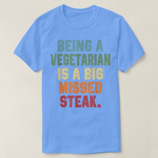 Als vegetarischer Vater von Fleisch Joke Grilling T-Shirt (Design vorne)