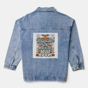 Als verantwortungsvoller Erwachsener verkleidet Ha Jeansjacke