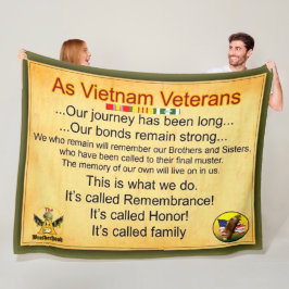 ALS VIETNAM VETERANS FLEECEDECKE